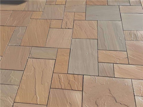 Owing to its enticing greenish-brown tone, this sandstone is quite popular for paving and restoration projects in the whole of Europe. This natural stone is ideal for flooring, paving and wall cladding, this sandstone bears a smooth surface with the natural cleft finish. Sandstone paving slabs are one of the most popular types of paving slabs for long-lasting patios. The structure of Raj Green Indian sandstone paving slabs mean they are strong and durable, as well as attractive, making raj green sandstone paving slabs the perfect buy for your outdoors. Edges:    Hand Dressed / Hand Chipped Surface:  Natural / Riven Tolerance (size and thickness): +/- 2mm Pack coverage is based on when laid using 10-20mm joint.
