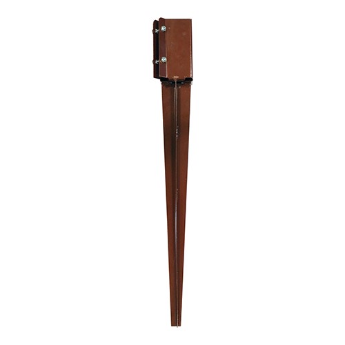 3&quot;x3&quot; (75x75mm) Spike anchor Drive in post spikes are a quick and easy way to erect fencing and garden posts as they require no digging or concreting into place, saving time and money. The bolt secure version features 2x 8mm carriage bolts that tighten and clamp the post firmly into the post holder section to prevent any post movement, as well as allowing for over / under sized post tolerance. Designed to allow for removal of the post at a later stage if required.