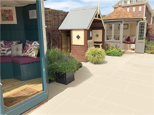 Available in our standard patio pack the EM Vanilla is a blend of off-white and cream paving slabs and is one of the lighter colours in the EM smooth range. This paving will bring a modern look to any garden or outdoor space. Please note that with all the lighter ranges of natural stone extra care will need to be taken and regular cleaning will need to be carried out, as these blends will show dirt and marks more easily than the darker ranges.
