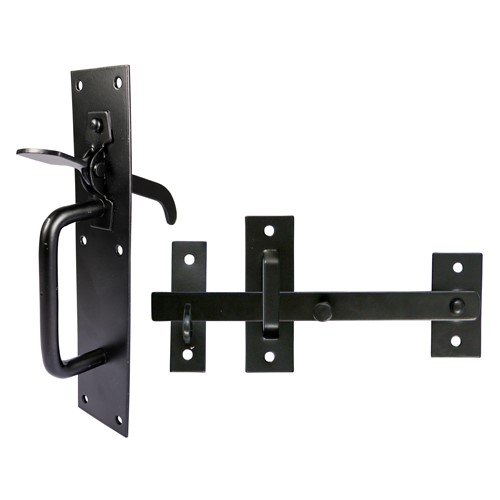 For use on light domestic gates. External handle allows gate to be opened from the outside. TIMCO fixings included.