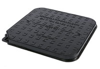 600x600x40mm Solid Top Ductile iron Cover & Frame used in driveways and pavement applications.