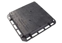 675x675x100mm D400 double triangular ductile iron cover and frame are used in estate roads, delivery areas, Light Industrial,  car parks.