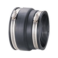 Band-Seal Adaptor Couplings provide an inexpensive method of directly jointing pipes of differing outside diameters, without the need to use bushes. The most common application is for connecting PVC-u pipes to a variety of other pipe materials including vitrified clay. Adaptor couplings are also suitable for connecting other types of pipes including cast iron and metal pipes.