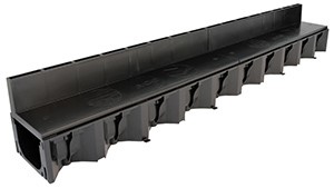 Manufactured from recycled polypropylene, ACO HexDrain® Brickslot is suitable for pedestrian and vehicle traffic up to Load Class A 15. The high quality ACO HexDrain Brickslot channels clip together, allowing for quick and easy installation. 
The channel comes complete with an offset slotted grating, ideal for block paving up to and including 60mm.