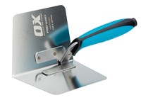 The blade area of the corner trowel is made with high-quality stainless steel to make it corrosion resistant and durable.  The blade is fused with a strong aluminium mounting which strengthens the entire structure of corner trowel, it is your weapon to deal with the plastering of the corners and gives you the perfect 90° flexing of the wall corners with minimal efforts.  A strong and comfortable grip is very important in working with any tool. OX corner trowel is engineered with an ergonomic handle which reduces hand fatigue and gives a nonslip grip.