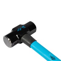The non-slip ergonomic handle of the OX Sledge Hammer avoids any slips during use and delivers a comfortable grip.  The handle of the OX Hammer is securely attached to the head preventing any accidental falls.  The fiberglass component of the OX Sledge Hammer absorbs shock and minimises vibration during use.  The head of the OX Demolition Sledge Hammer is heat treated and is forged from fine-grained high-quality steel.