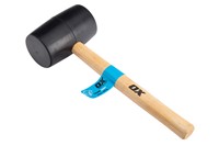 The Rubber Mallet is crafted from premium quality rubber to ensure durability and reliability.  The black head of the Hammer is suitable for tasks in general, where the steel head is considered unsuitable, and the rubber head of the hammer also makes it bounce resistance.  The Rubber Mallet is more safe compared to the conventional metal mallet specially in cases when you miss strokes while working.  The ergonomic wooden handle delivers a non-slip and comfortable grip which reduces hand fatigue.