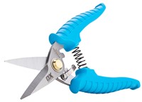 The OX's Pro Snips are made using premium quality material and are heavy duty, durable, robust and made to last.  The OX Pro Snips are designed using stainless steel serrated edge blades for increased cutting capacity, that delivers clean, neat and professional cuts every time and are ideal for all industrial applications such as wire netting, light gauge aluminum, carpet, leather, kevlar and many other items.  The easy to grip and ergonomically designed silicone handles offer a comfortable and non-slip grip.