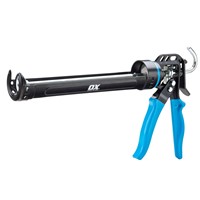 The OX pro heavy duty sealant gun has been built to give the professional ultimate power and durability.  The gun has a high thrust trigger action with an adjustable screw.  The pro heavy duty sealant gun comes with dipped handles providing the user with extra comfort.