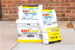 EASYPrime is a polymer modified cementitious slurry primer. It is an easy to apply high strength bonding agent for use when laying natural stone and porcelain paving. Ensures full and permanent contact is achieved with the aggregated mortar in the bedding layer. Suitable for application in domestic, commercial and public areas.

Coverage depends on the coated film depth and the porosity and texture of the rigid bound sub-base. As a guide, a single 5kg sachet of EASYPrime will cover a minimum of approximately 8.0 sq.mtr.