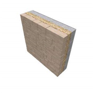 Earthwool DriTherm Cavity Slabs are non-combustible Glass Mineral Wool slabs, manufactured using our revolutionary ECOSE® Technology and a water repellent additive, designed for use in external masonry cavity walls to provide a full-fill insulation solution which is installed as walls are being built. They are 455mm wide to suit standard vertical wall tie spacings allowing a closed joint with adjacent slabs.