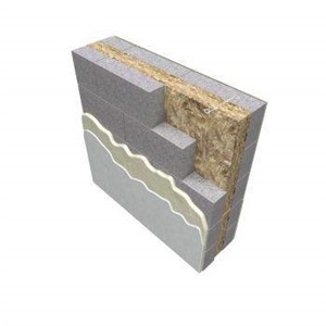 Earthwool DriTherm Cavity Slabs are non-combustible Glass Mineral Wool slabs, manufactured using our revolutionary ECOSE® Technology and a water repellent additive, designed for use in external masonry cavity walls to provide a full-fill insulation solution which is installed as walls are being built. They are 455mm wide to suit standard vertical wall tie spacings allowing a closed joint with adjacent slabs.