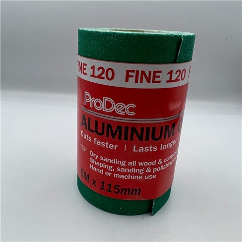 General purpose aluminium oxide for machine and hand sanding
Resin-over-resin bonded for long life
Crack resistant backing paper
120 grit
5m x 115mm width ideal for machine sanders