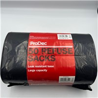 Light duty refuse sacks/dustbin liners
Fits standard dustbins
18" x 11" x 33" (450mm x 280mm x 850mm) approx.
50 pack