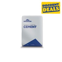 Our General Purpose Cement is versatile, durable and easy to use, and is ideal for small projects that require concreting, floor screeding and rendering.
It comes in a 25kg weatherproof bag. Which means it’s easy to store. Which means you waste less. Which means your project is more cost effective.