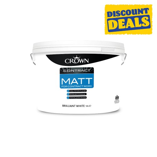 Contract Matt emulsion offers fantastic coverage, with a breathable finish. It’s perfect for use on new plaster, allowing surfaces to dry through.