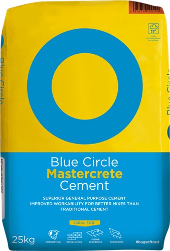An enhanced Portland-limestone cement, for general purpose work, with improved resistance to freeze/thaw attack, lower water demand than ordinary Portland cement and offers a more cohesive mix. Mastercrete is suitable for use in concretes, mortars, renders and screeds. Available in a 25kg weatherproof , tear resistant plastic packaging.