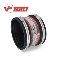 Designed to perform in situations where there is reduced resistance to heavy earth loads or unstable ground. VIPSeal® drain couplings are made from the same elastomeric rubber sleeve as the standard coupling but come without the stainless steel shear band. They can join pipes in any material up to 275mm outside diameter.

Drain coupling applications:

As a coupling to join plain ended pipes
Repair damaged sections of pipes
Joining short or cut lengths of pipes
As an adaptor to join pipes of different material
As a connection for soil waste and vent applications