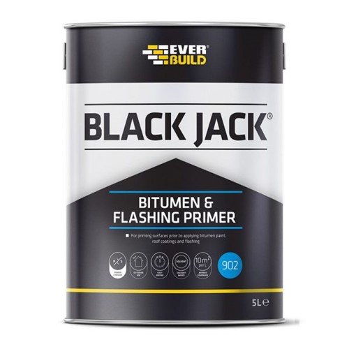 Bitumen and Flashing Primer is a thin black primer used to give a key prior to applying bitumen paints, roof coatings and flashing.