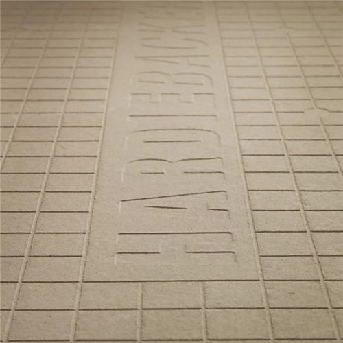 With Its Unique Cement Formulation, Hardie&#174; Backer Board Has No Loose Aggregates Or Fillers, Making It The Strongest, Most Uniform Composition. Moisture And Mould Sensitive Areas Like Kitchens And Bathrooms Are Particularly Prone To The Negative Influence Of Water On Tile Backer Boards. Whereas Traditional Materials Such As Plywood And Plasterboard Are Liable To Break Or Disintegrate When Wet, Have Confidence That Your Job Will Last With A Board That Stays Strong And Firm, No Matter How Damp It Gets. Get The Best Protection Against Moisture Damage When You Use HardieBacker&#174; Board. It’s The Floor Tiling Backer Board Of Choice Wherever Superior Performance Is Required. The Light, Easy-To-Cut, No-Mesh Board Features Our Exclusive EZ Grid Recessed Pattern, Making Installation Even Easier.