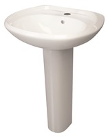 Includes: Basin & Full Pedestal
Comes with 1 Tap Hole
Dimensions: H 812 x W 540 x D 420mm
Made from White Vitreous China