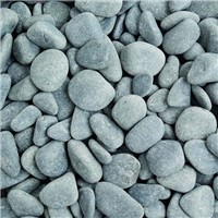 Ebony Pebbles are rounded natural pebbles, which are grey when dry and darken to a deep jet-back colour when wet. 
Ebony Pebbles are ideal for use in rockeries and borders.
Being fish friendly product, Ebony Pebbles are perfect for water features and ponds.