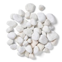 Our 20-40mm Polar White Pebbles are a bright white marble pebble (with occasional hints of creams, greys, pinks and yellows as per the natural marble formation) which look lovely when dry and have an amazing shine when wet. These pebbles are a very high strength and long-lasting product which makes it a good choice for any project.