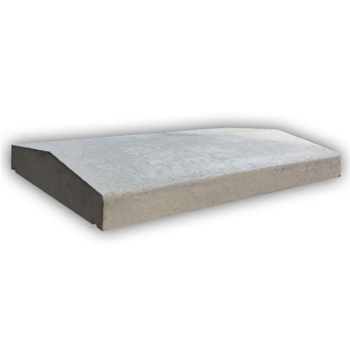 These precast concrete wall copings provide an eye-catching and economical finish to various wall designs. The high calibre of these products helps prevent potential wall erosion or discolouring caused by adverse weather conditions.
Features &amp; Benefits:

Twice weathered saddleback coping.
Material: Concrete
Size: 405 x 915mm