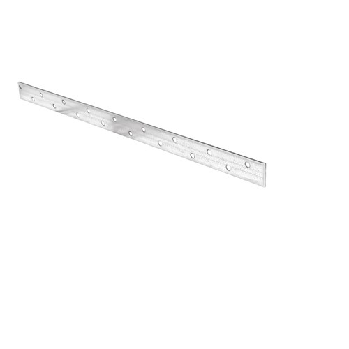 Heavy restraint straps meet requirements for lateral restraint of roof trusses, rafters and joists tied into masonry walls.