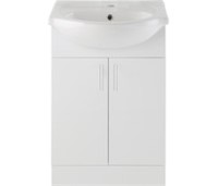 Includes Floor Standing White Basin Unit
Dimensions: H 855 x W 560 x D 420mm
Includes ceramic 1TH basin
Supplied fully assembled
Standard soft close fittings
MFC 16mm doors & cabinets with a lacquered finish
Handles included, but delivered unattached, pilot holes pre-drilled
Handle centre hole position 96mm
5 Year Guarantee
