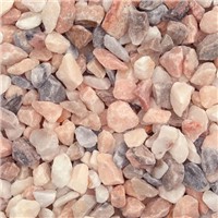 Bulk Bag Flamingo Chippings - Angular chippings which have a beautiful mix of pastel pinks, white, greys and blues which when wet are more colourful.