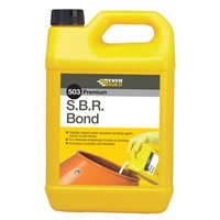 5ltr SBR Bond is a latex based, water resistant bonding agent and admixture for use in areas subject to humidity, dampness and continuous water contact. It improves water resistance of cement mixtures by forming a reinforcing polymer that increases long-term durability and flexibility of the mix on renderings and floor screeds.