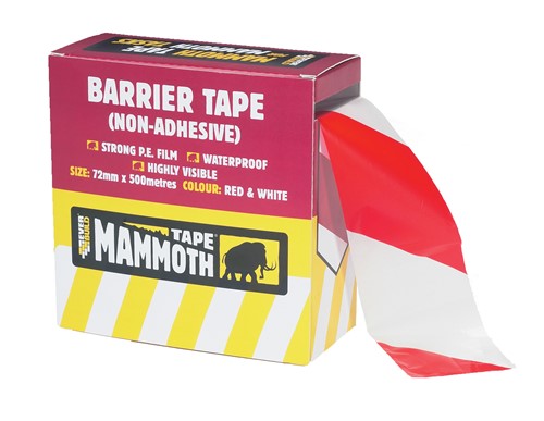 Super Strength Non Adhesive Polythene Barrier Tape supplied in tape dispensing box.