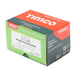 Decking Screws - PZ - Double Countersunk - Green 4.5 x 60 (1000)