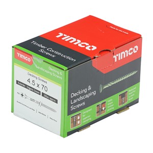 Decking Screws - PZ - Double Countersunk - Green 4.5 x 70 (200)