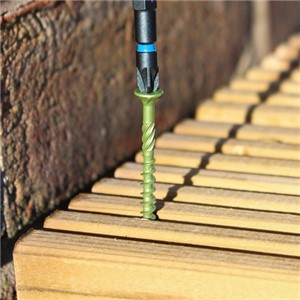 Decking Screws - PZ - Double Countersunk - Green 4.5 x 70 (200)