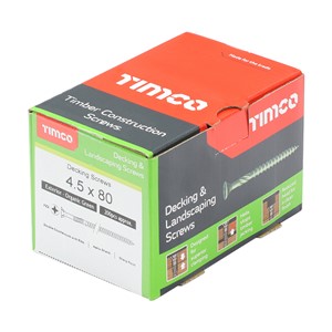 Decking Screws - PZ - Double Countersunk - Green 4.5 x 80 (200)