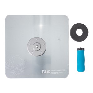 OX Pro aluminium hawk 13" x 13", OX-P010513, OX Tools hawk, OX Pro plastering hawk, 1015082