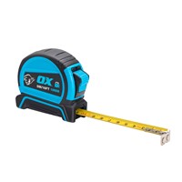 The OX Pro Dual Auto Lock Tape Measure 5m delivers accuracy and convenience for professional trades. Featuring a durable ABS plastic case with a soft grip, it’s built to withstand tough site conditions. The dual-sided blade has both metric and imperial markings for versatile measuring, while the auto-lock function holds the tape securely in place for precise measurements. A magnetic hook ensures a firm grip on metal surfaces, making it ideal for one-person use.