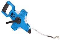 The OX Trade Fibreglass Tape 50m/165ft is a strong and reliable open-frame measuring tape, ideal for longer site set-outs. The fibreglass blade resists stretching and is easy to clean, making it perfect for repeat use in tough trade environments. Its open reel design and folding handle allow quick winding, while the 50m (165ft) length provides extended reach for groundworks, landscaping, and construction projects.