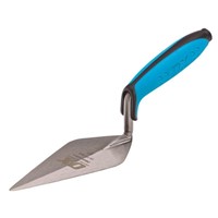 The OX-P013604 OX Pro Pointing Trowel London Pattern 4" / 102mm is a professional tool designed for precise pointing and finishing work. Crafted from high-quality carbon steel, the blade provides excellent strength and durability, while the London pattern design makes it perfect for detailed brickwork and mortar applications. Fitted with a soft-grip DURAGRIP handle, it ensures comfort, control, and reduced fatigue, making it ideal for bricklayers and tradespeople.