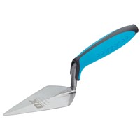 The OX-P013605 OX Pro Pointing Trowel London Pattern 5" / 127mm is a robust and precise tool designed for professional bricklayers and tradespeople. Made from high-quality carbon steel, the blade offers durability and long-lasting performance. The London pattern design allows for accurate mortar application and clean finishing in joints, while the ergonomic DURAGRIP handle ensures comfort, grip, and control. Perfect for detailed pointing and repair work on brick and stone surfaces.