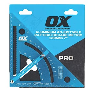 OX-P503118 OX Pro Aluminium Rafters Square Metric – 180mm