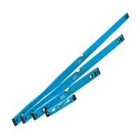 The OX Trade Level Set 4pc is a complete kit designed to cover a wide range of levelling tasks on site. The set includes four durable aluminium spirit levels in 600mm, 900mm, 1200mm, and 1800mm lengths. Each level features shock-absorbing end caps for protection against impacts and easy-to-read vials for accurate horizontal and vertical measurements. Perfect for builders, carpenters, and DIY users who need reliability and value in one package. OX-T500404