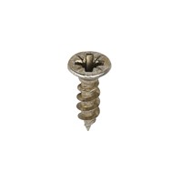 A single thread woodscrew mainly used in various types of timber and man-made boards or into masonry with the use of a plastic plug.

• Double countersunk reduces the likelihood of head shear and assists completion of countersinking
• Wax lubricated to enhance screw insertion time, extra driving torque and resistance to corrosion
• 40° deep single thread to provide a secure fixing with high pull-out resistance
• 25° sharp point and single lead for a fast start and improved thread acceptance
• All sizes up to and including 75mm are fully threaded and lengths 80mm and above all have 70mm thread length
