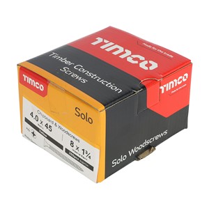 Solo Woodscrew PZ2 CSK-ZYP 4.0x45mm (200)