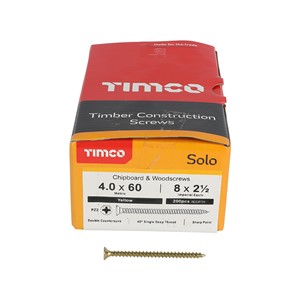 Solo Woodscrew PZ2 CSK-ZYP 4.0x50mm (200)