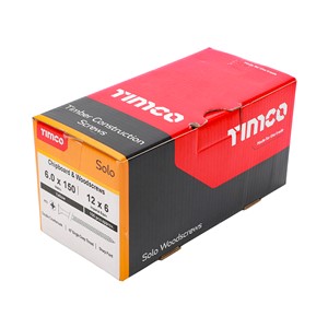 Solo Woodscrew PZ2 CSK-ZYP 5.0x120mm (100)