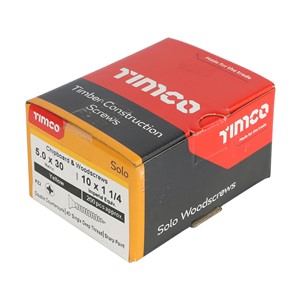 Solo Woodscrew PZ2 CSK-ZYP 5.0x30mm (200)