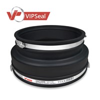 VAR Adaptor Couplings

VIPSeal® VAR adaptor couplings incorporate an extra wide tension band at one end to allow a secure connection from clay pipe to structured, twin wall or ribbed plastic pipe.

Adaptor coupling applications:

Connect pipes with a significantly different outside diameter
Connect lateral to unadopted sewers
Connect pipes to prefabricated structures: manholes, inspection chambers, septic tanks
Connect clay pipes to structured, twin wall, and ribbed plastic pipes